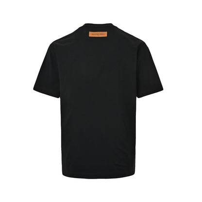 LouisVuitton/Louis Vuitton Galaxy Broken Diamond Floral Letters Embroidered Short Sleeves
