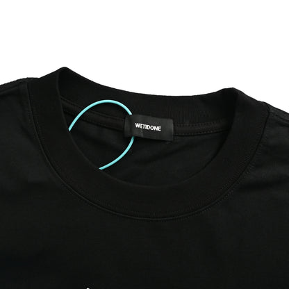 WE11DONE Versatile short sleeves with LOGO letter printing on the neckline