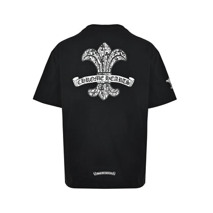 Chrome Hearts/Chrome Heart Pocket Cross Print Short Sleeve