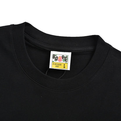 Bape 26ss neon green logo printed short sleeves
