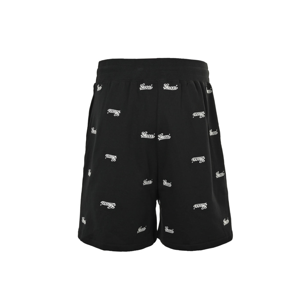 Gucci 24ss all-over embroidered logo shorts