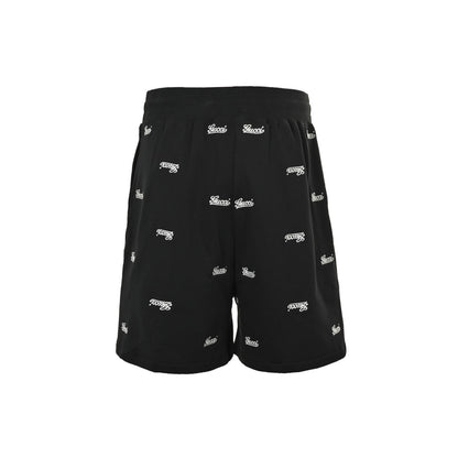 Gucci 24ss all-over embroidered logo shorts
