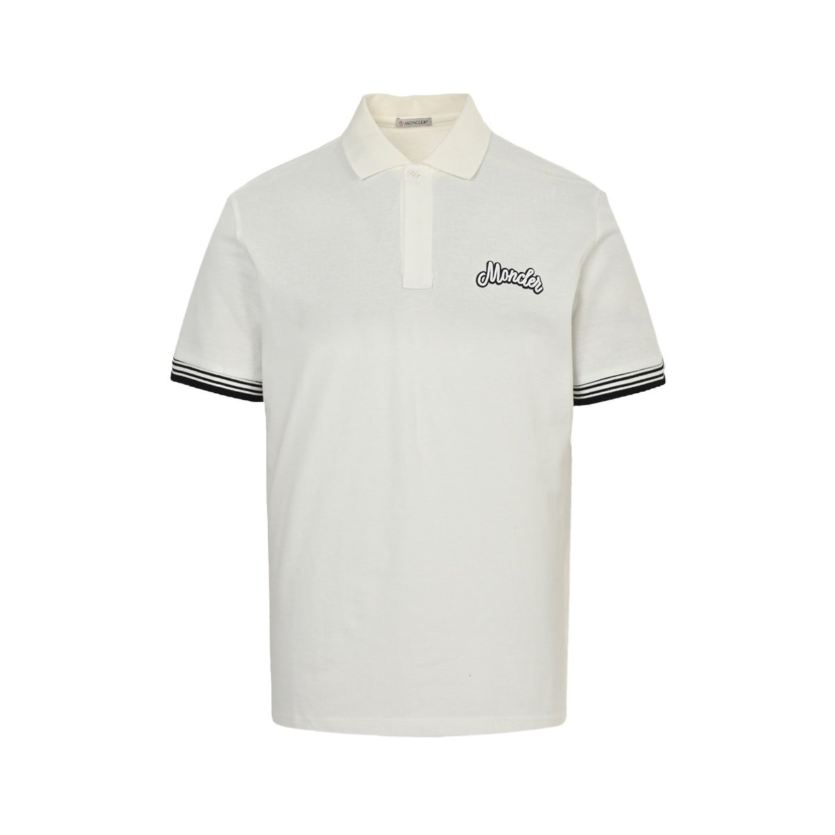 Moncler/Mask 25ss Embroidered Logo Polo Short Sleeve
