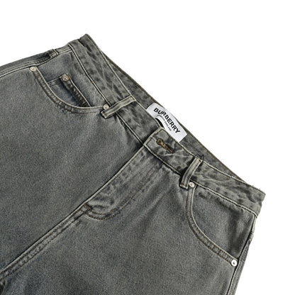 Burberry 23Fw wheat ear embroidered jeans