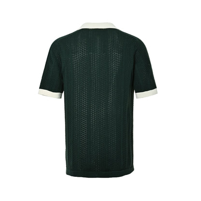 Adidas Clover hollow V-neck Polo short sleeves