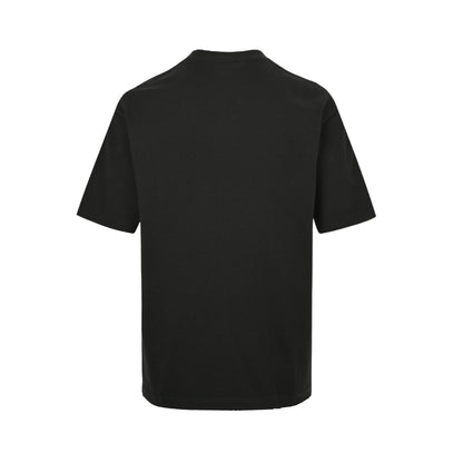 Balenciaga/Balanciaga 25ss lock letter embroidered inkjet short sleeves