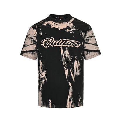 Louis Vuitton optical illusion tie-dye printed short sleeves