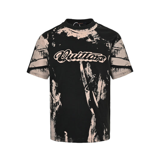 Louis Vuitton optical illusion tie-dye printed short sleeves