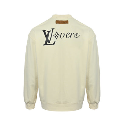 Louis Vuitton 25Fw letter logo printed crew neck sweatshirt