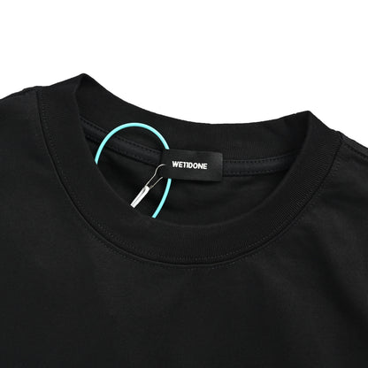 We11 Done online data damaged letter printed short sleeves
