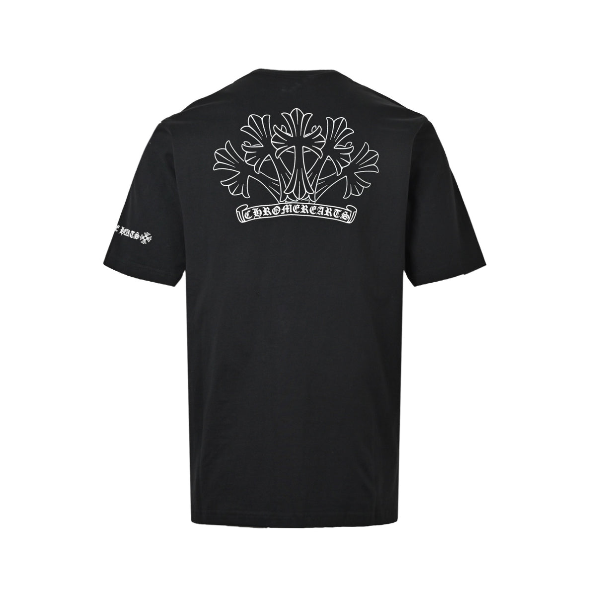 Chrome Hearts/Chrome Heart Sketch Cross Print Short Sleeve