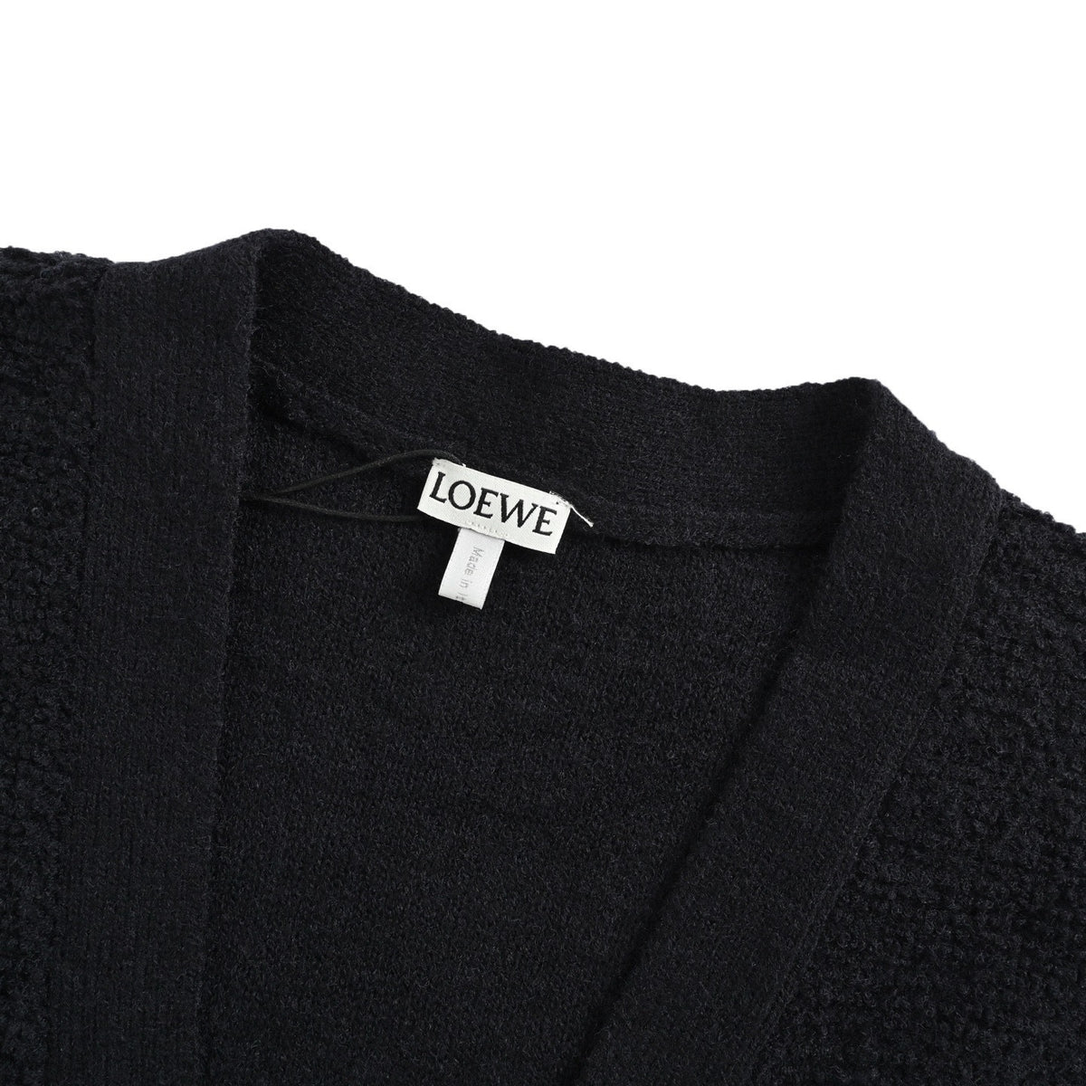 Loewe 25Fw embroidered logo sweater cardigan jacket