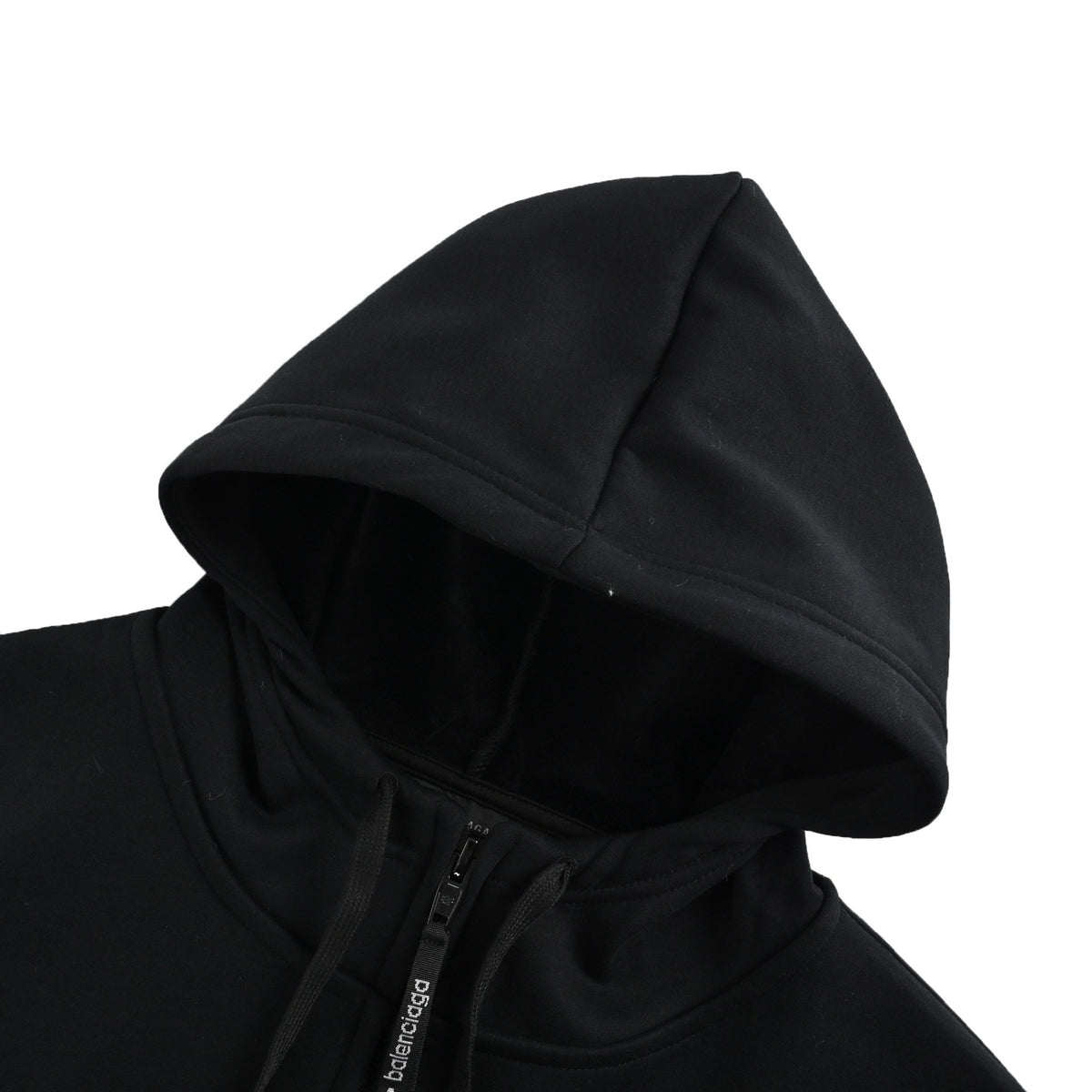 Balenciaga/Balanciaga 3B letter velvet hooded jacket