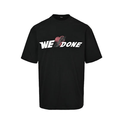 We11 Done love letters silicone three-dimensional printed short sleeves