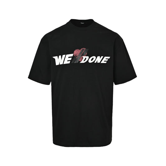 We11 Done love letters silicone three-dimensional printed short sleeves