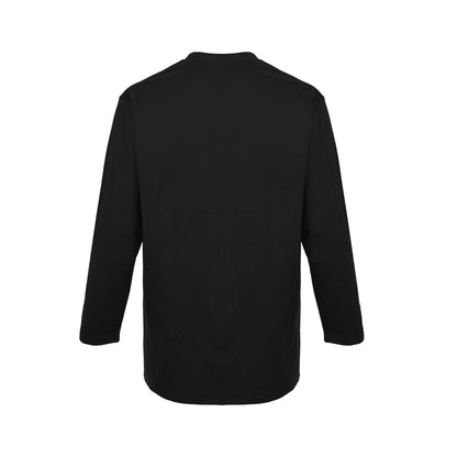 Loewe/Luoyiwei 25Fw hollow logo logo overlapping pockets long-sleeved T