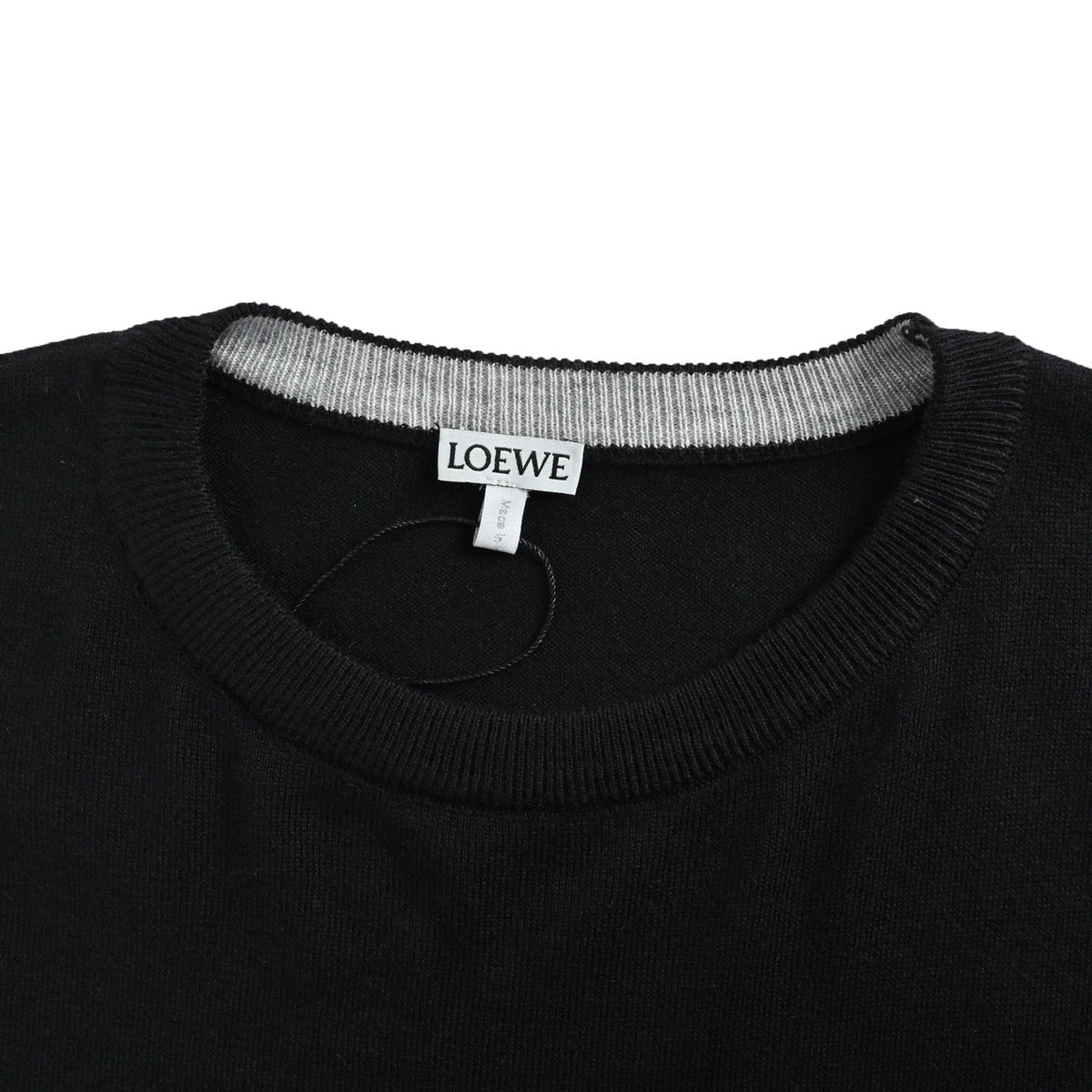 Loewe/Luoyiwei Anagram hem embroidered crew neck sweater