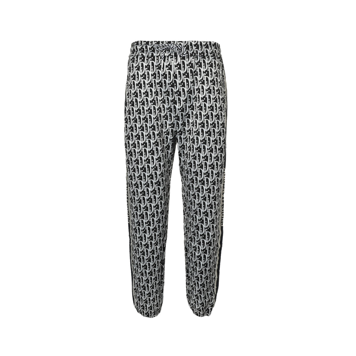Dior all-over printed jacquard side webbing suit trousers