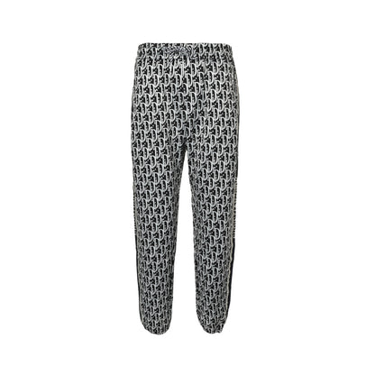 Dior all-over printed jacquard side webbing suit trousers