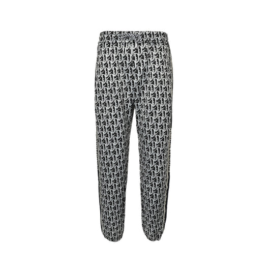 Dior all-over printed jacquard side webbing suit trousers