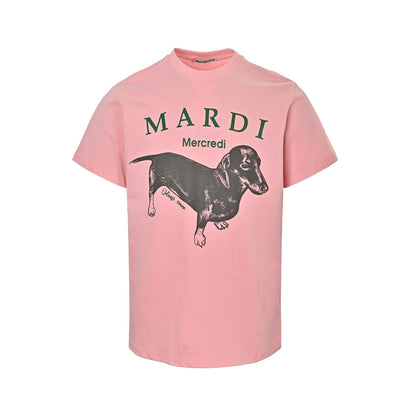 Mardi Mercredi dachshund print short sleeves