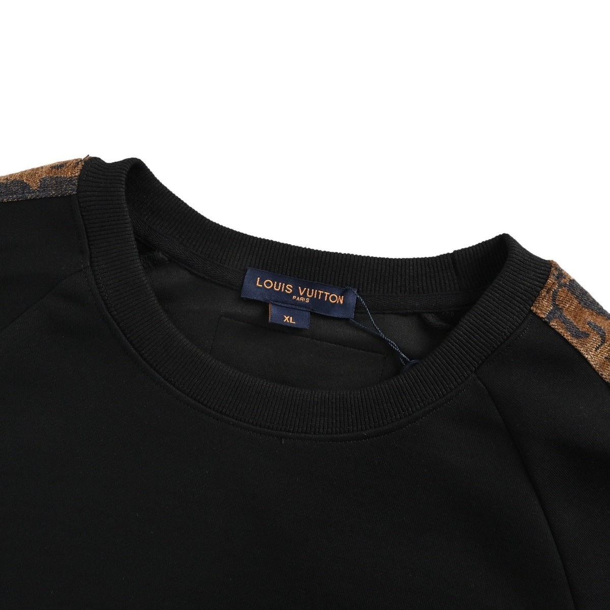Louis Vuitton 25Fw brocade cloud patch embroidery patchwork round neck sweatshirt