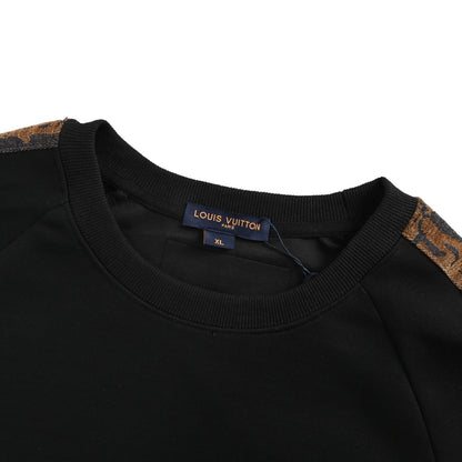 Louis Vuitton 25Fw brocade cloud patch embroidery patchwork round neck sweatshirt