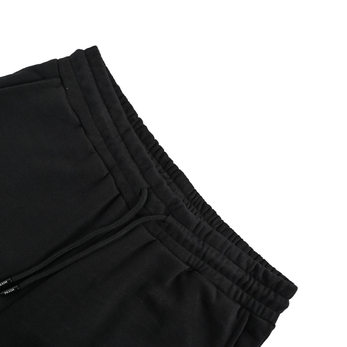Prada embroidered logo drawstring shorts