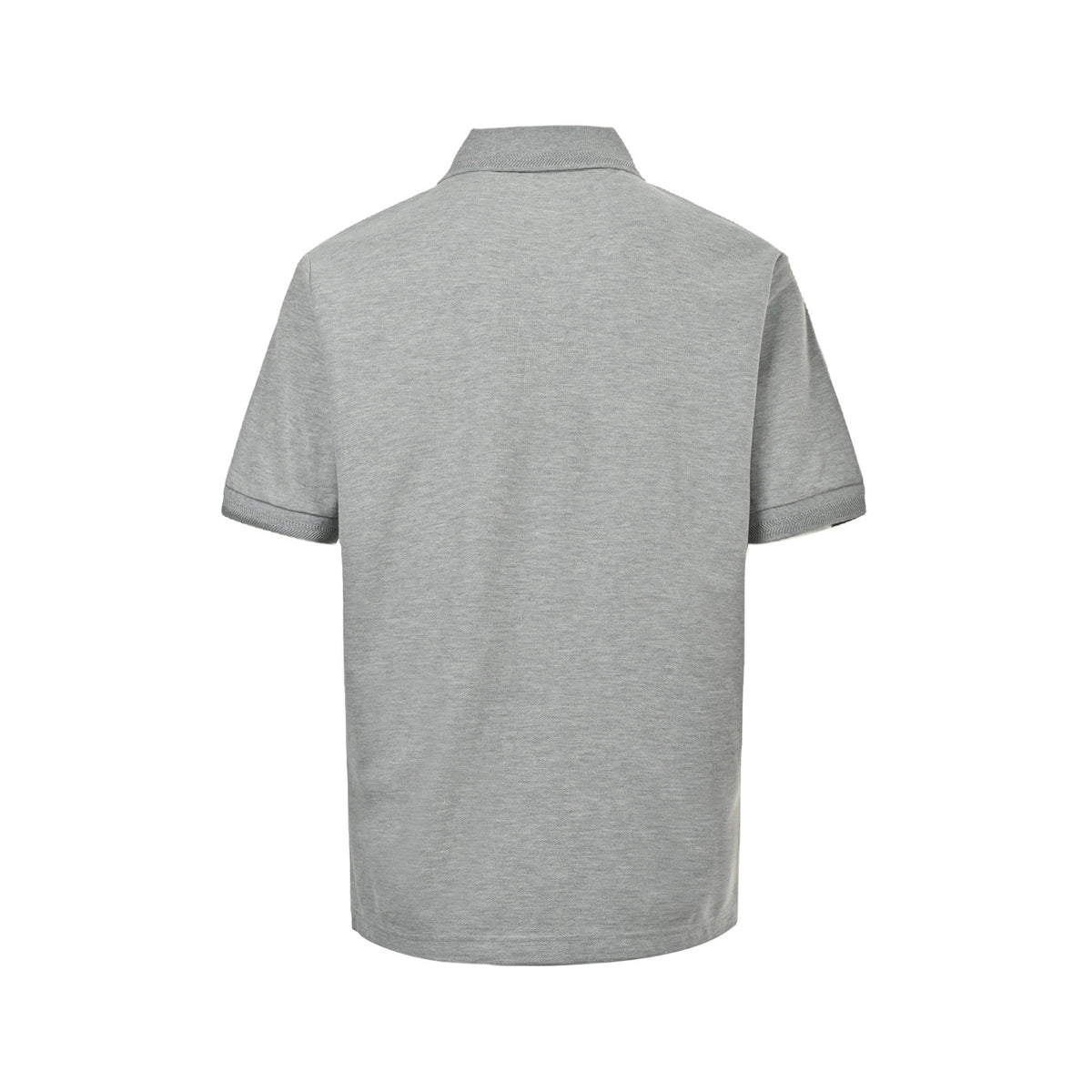 Burberry war horse embroidered plaid placket Polo short sleeves