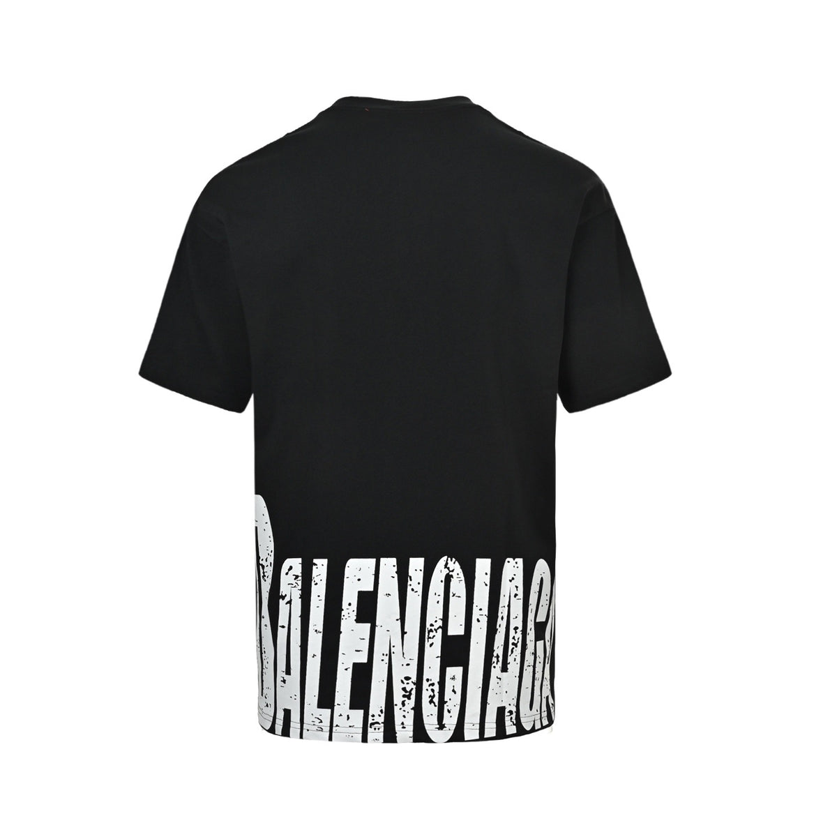 Gucci & Balenciaga short sleeves with mottled letter print on the hem
