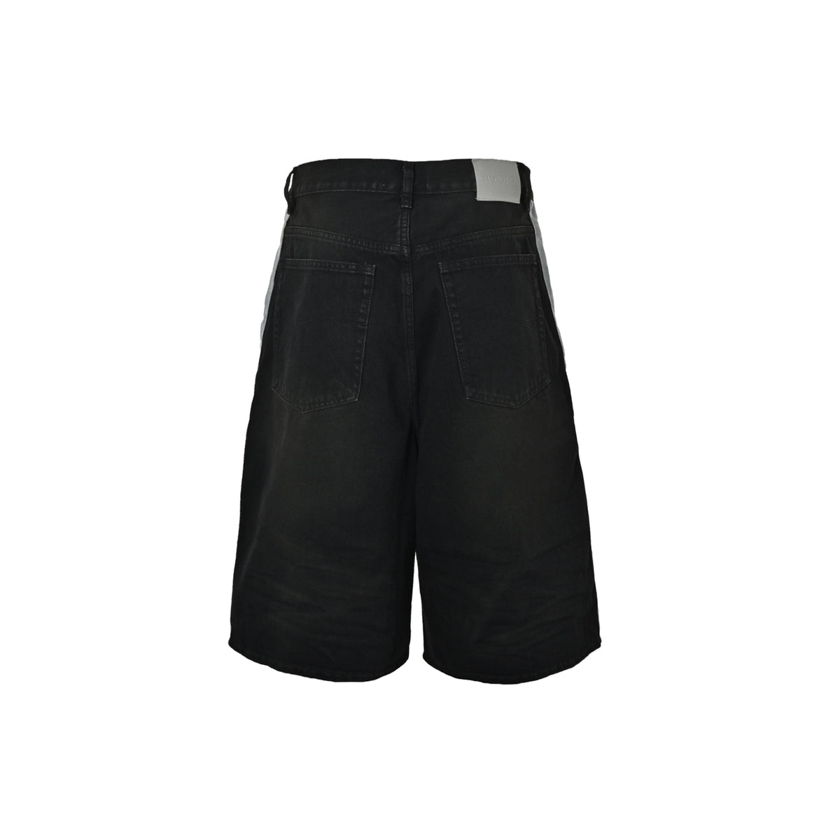 Balenciaga double-ring denim cropped shorts