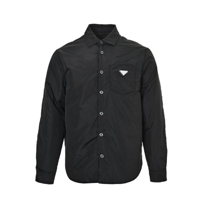 Prada thin cotton jacket with triangle pockets