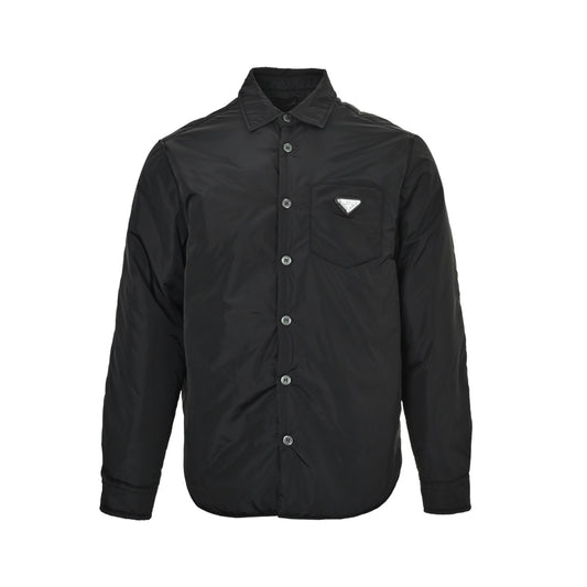 Prada thin cotton jacket with triangle pockets