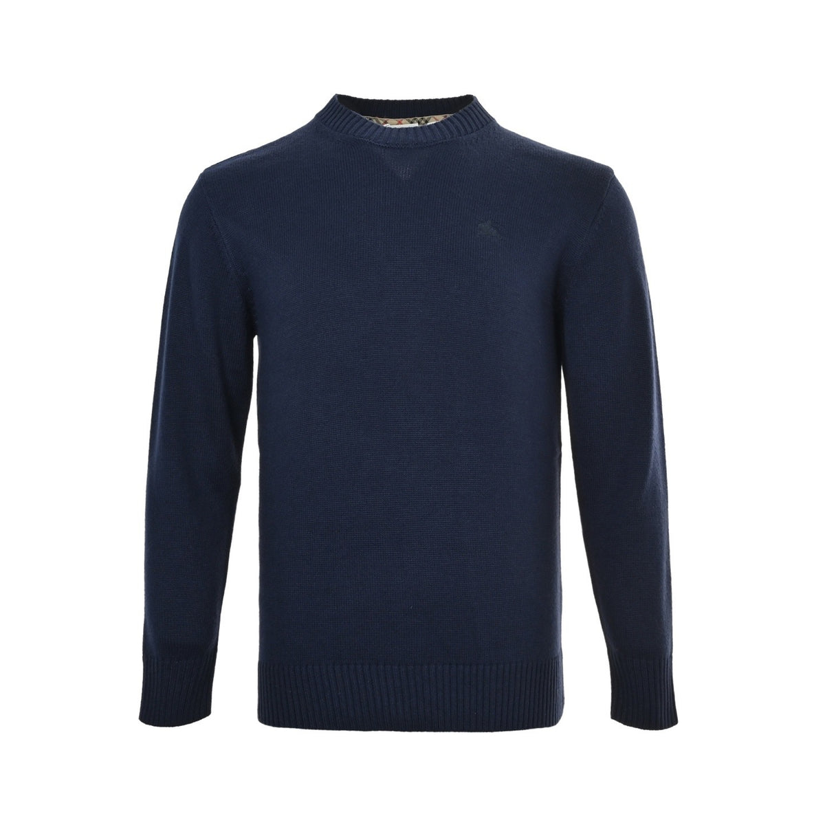 Burberry 25Fw war horse logo embroidered crew neck sweater
