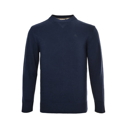 Burberry 25Fw war horse logo embroidered crew neck sweater
