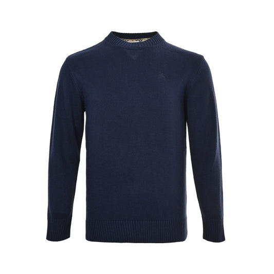Burberry 25Fw war horse logo embroidered crew neck sweater