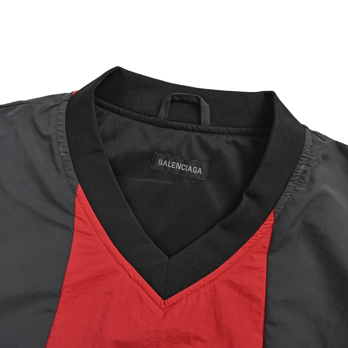 Balenciaga/Balanciaga Manchester United nylon black and red logo long-sleeved T-shirt