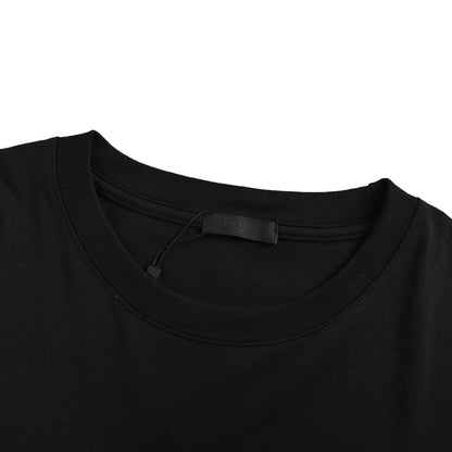 Prada 25ss green triangle logo short sleeves embroidered on the chest