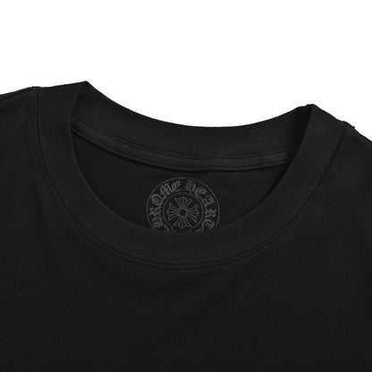 Chrome Hearts/Chrome Heart vertical flag print round neck short sleeves