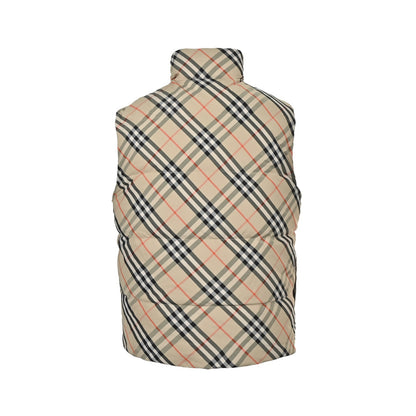 Burberry diamond pattern reversible down vest