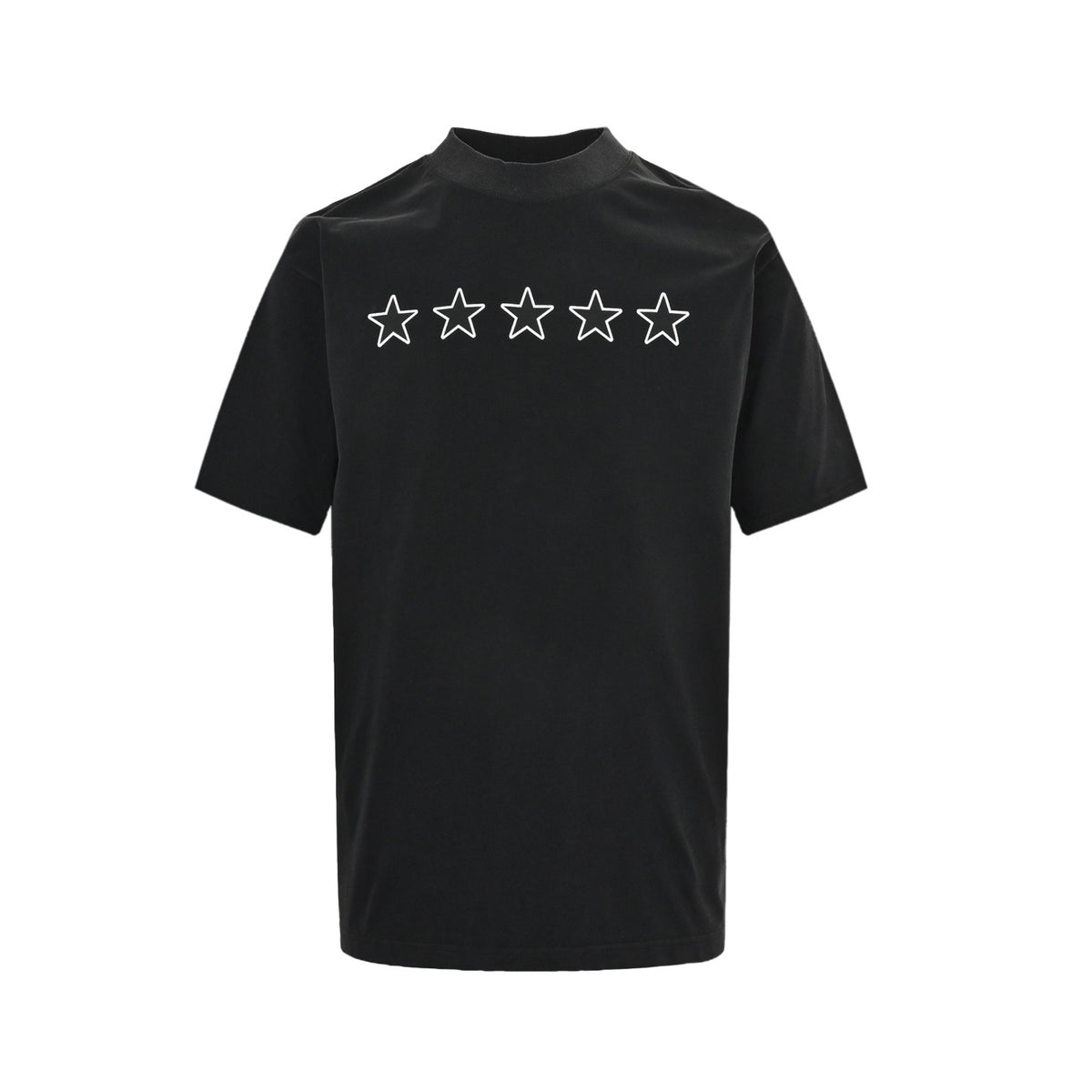 Balenciaga/Balanciaga 26ss five-pointed star printed washed short-sleeve