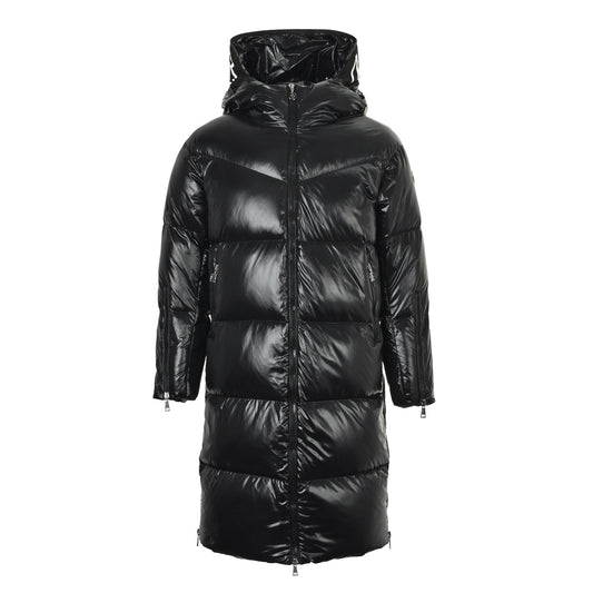 Moncler/Mask letter printed hooded long down jacket