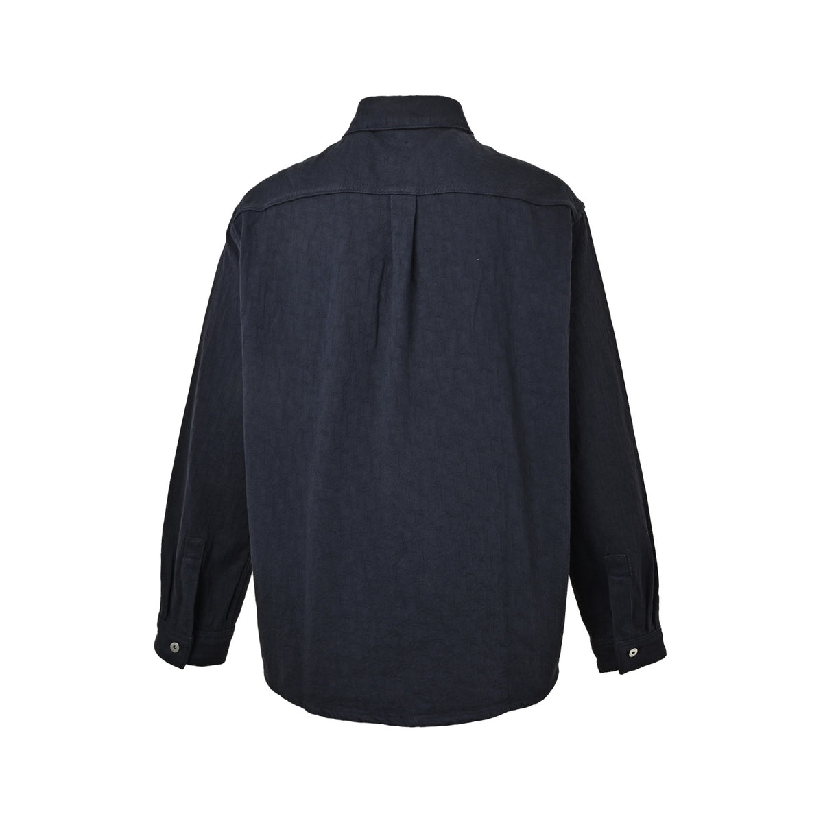 Dior dark pattern all-over denim long-sleeved shirt