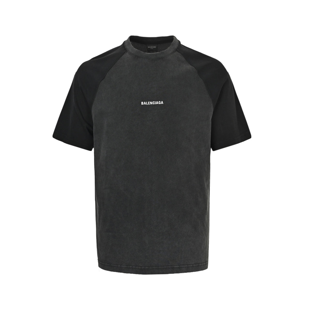 Balenciaga/Balanciaga Contrast color washed stitching drop shoulder short sleeves