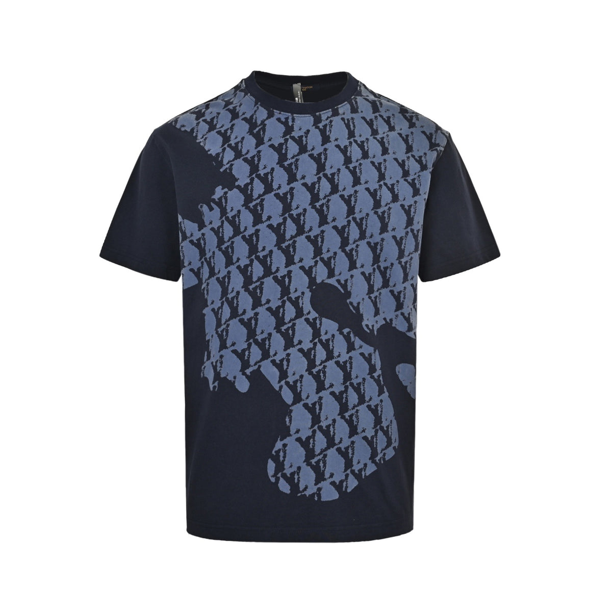 Louis Vuitton Presbyopia Map Graffiti Blue Short Sleeve