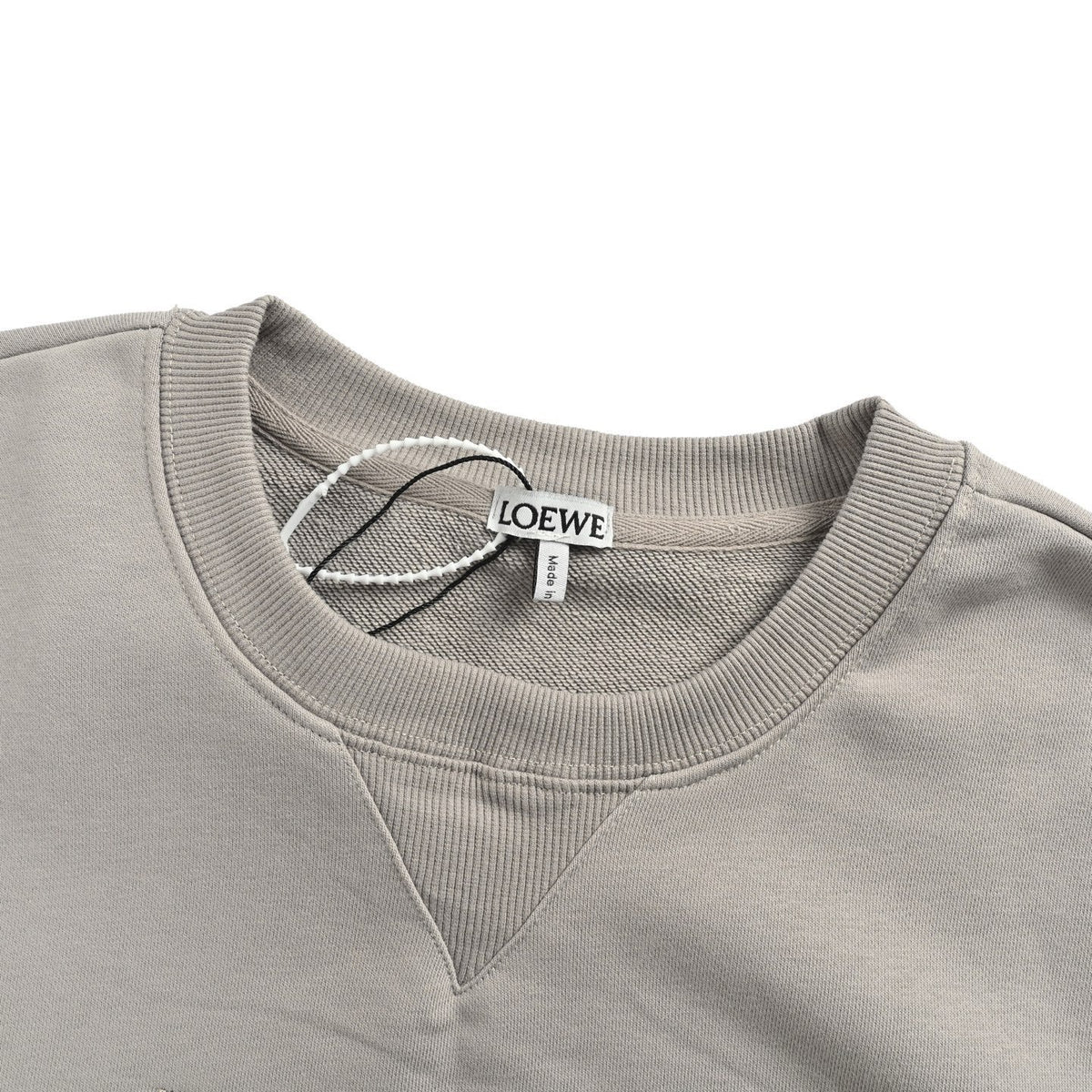 Loewe/Luo Yiwei 25Fw embroidered logo logo round neck sweatshirt