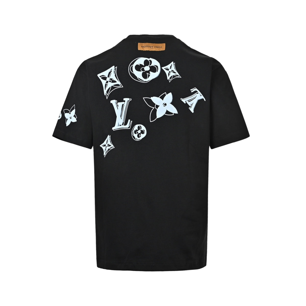 Louis Vuitton ghosting multi-label printed short sleeves