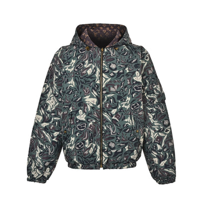 Louis Vuitton & NIGO joint camouflage double-sided hooded jacket