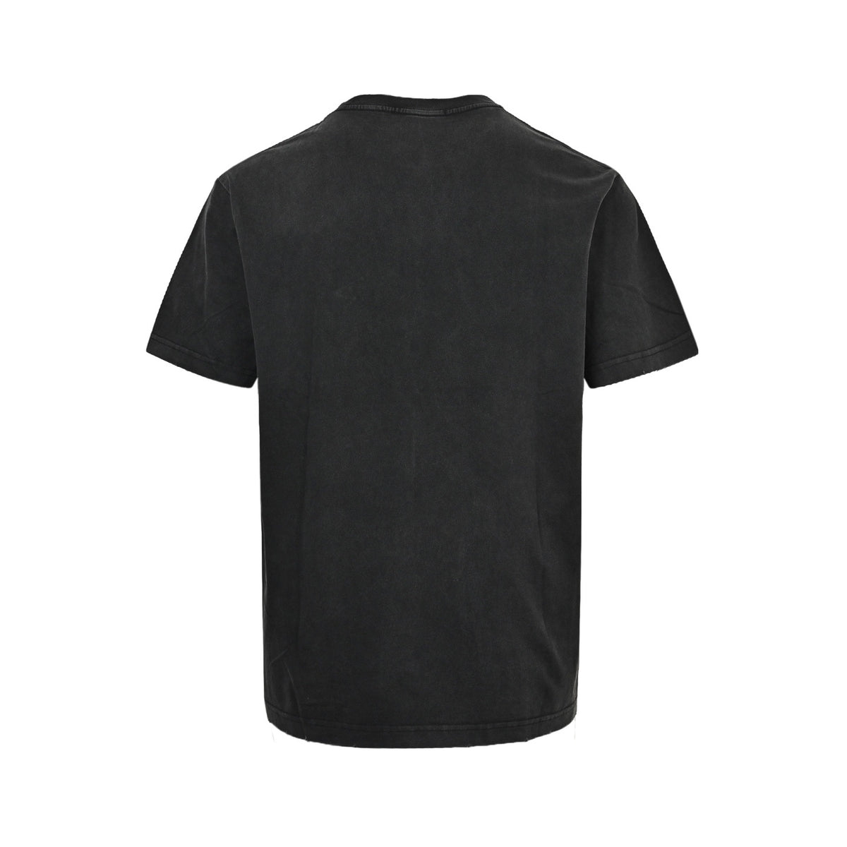 Prada hand-painted letters washed triangle logo round neck short sleeves