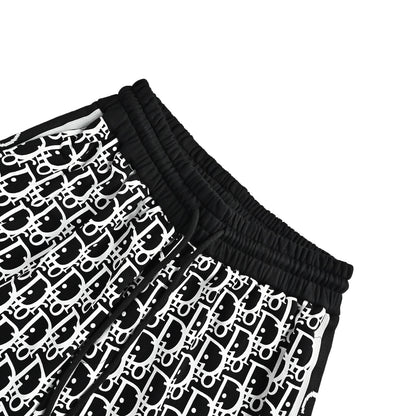 Dior 26ss all-over printed floral side web shorts